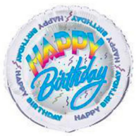 Rainbow Happy Birthday 18inch Foil Balloon