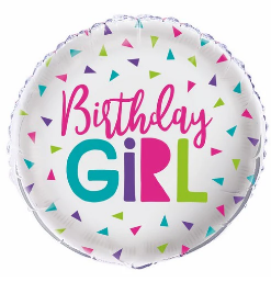 Birthday Girl 18inch Foil Balloon