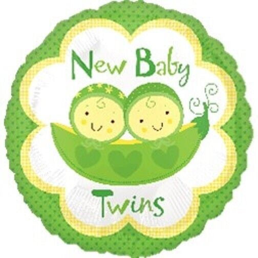 New Baby Twins 17inch Foil Balloon