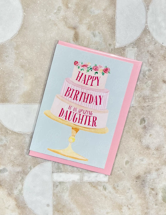 Embellished Happy Birthday Daughter Greeting Card