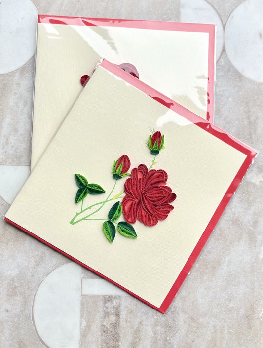 In Bloom Paper Quilled Greeting Card