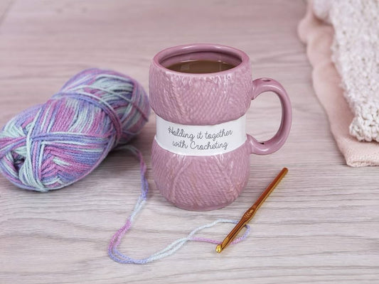 Holding It Together With Crocheting Mug
