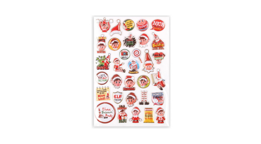 Naughty Christmas Elves 3d Stickers