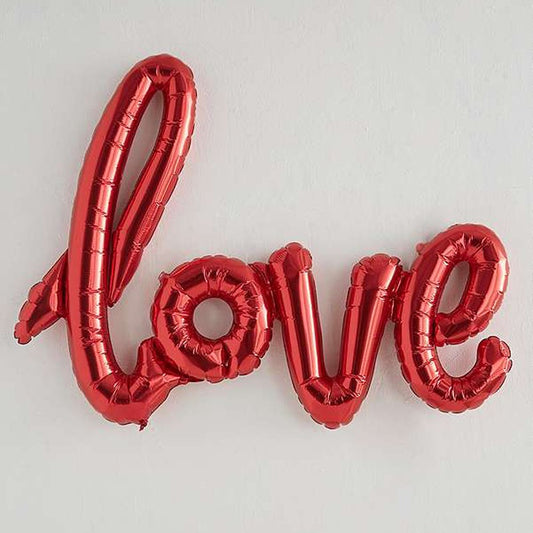 Red Love L 59cm Foil Balloon