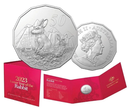 Year Of The Rabbit 2023 50c Tetra Decagon Unc Coin