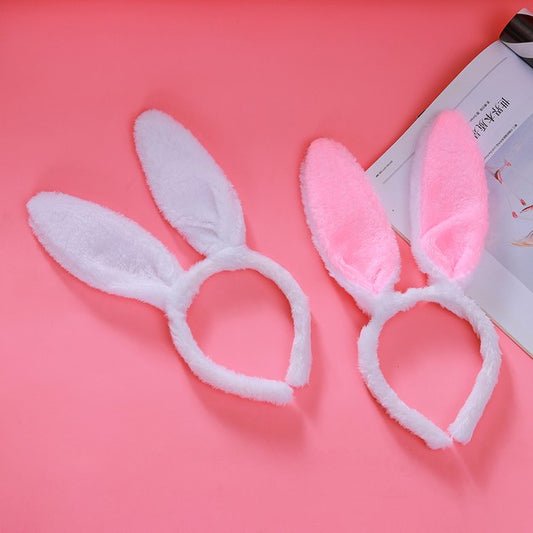 Pink & White Bunny Ears