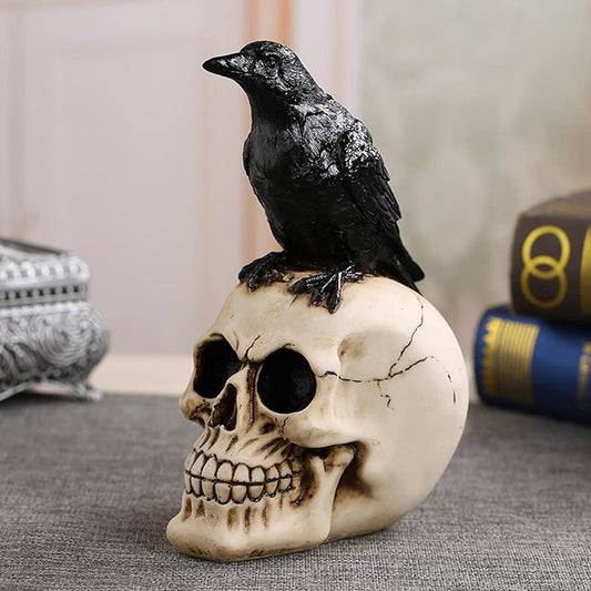Raven Skull Ornament
