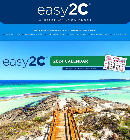 2024 Calendar Easy2c Magnet, Ese-2c Easy To See 4278