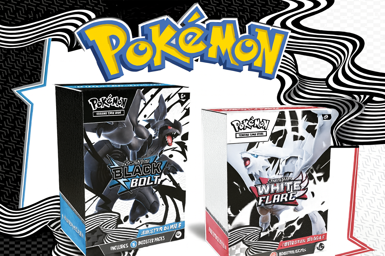 Pokemon Release White Flare & Black Bolt Booster Bundles NOW