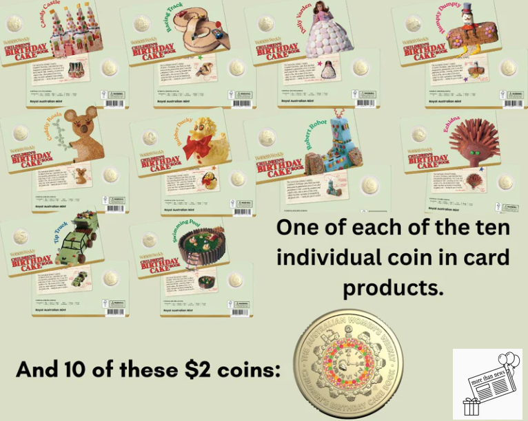 The Bundle of Brilliance - AWW Birthday Cake Book Coin Collection