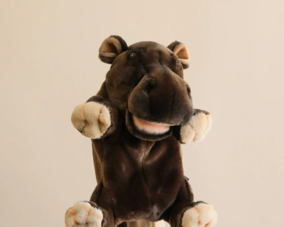 realistic plush puppets.