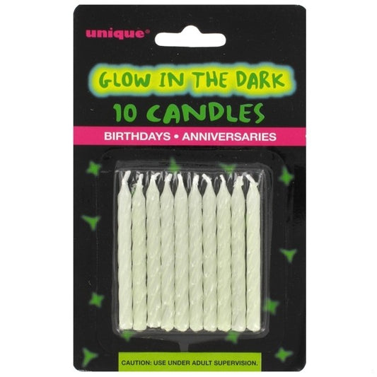 Glow In The Dark Candles 10pk