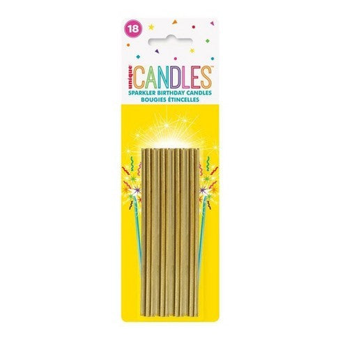 Slim Sparkler Candles 18pk