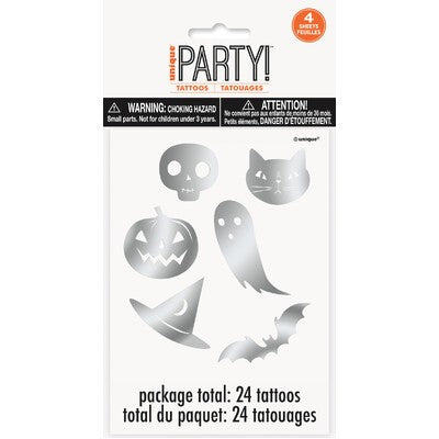 Silver Halloween Tattoos