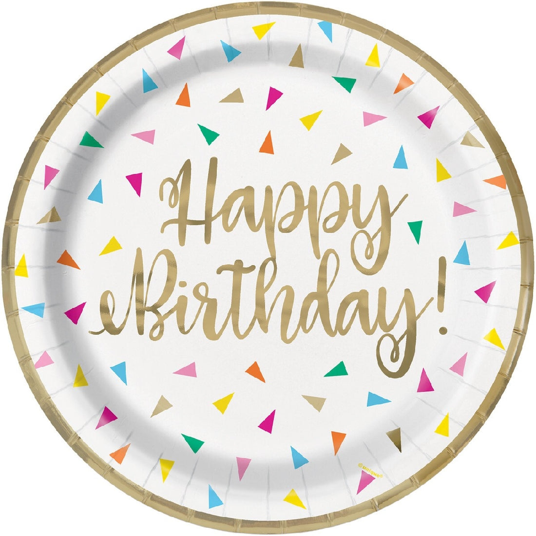 Happy Birthday Paper Plates 8pk