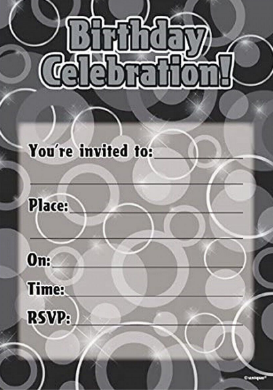 Invitations 19.5cm X 13.5cm 16pk