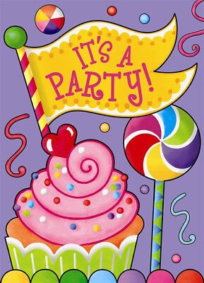 It's A Party Invitations 8pk