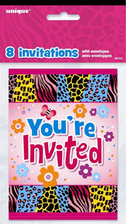 Invitations 9.7cm X 3.6cm 8pk