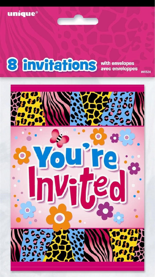 Invitations 9.7cm X 3.6cm 8pk