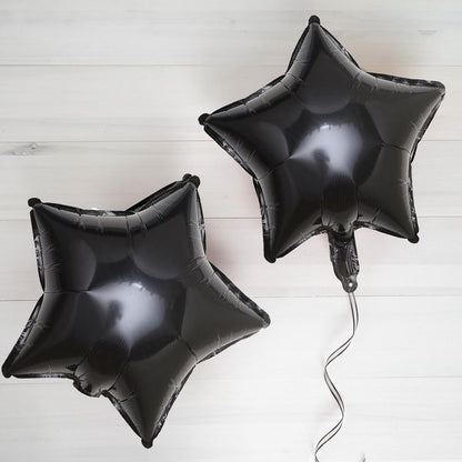 Black Star 21inch Foil Baloon