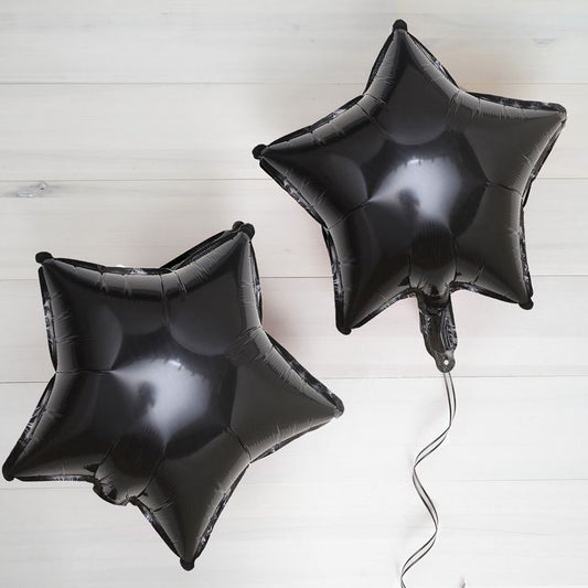 Black Star 21inch Foil Baloon