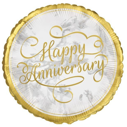 Happy Anniversary 18inch Gold Foil Balloon