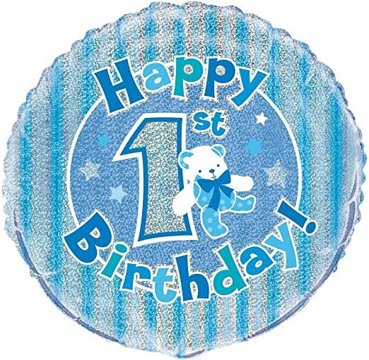 1st Birthday Foil Balloon