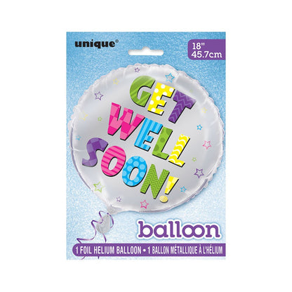 Bright Get Well Soon 18inch Foil Balloon