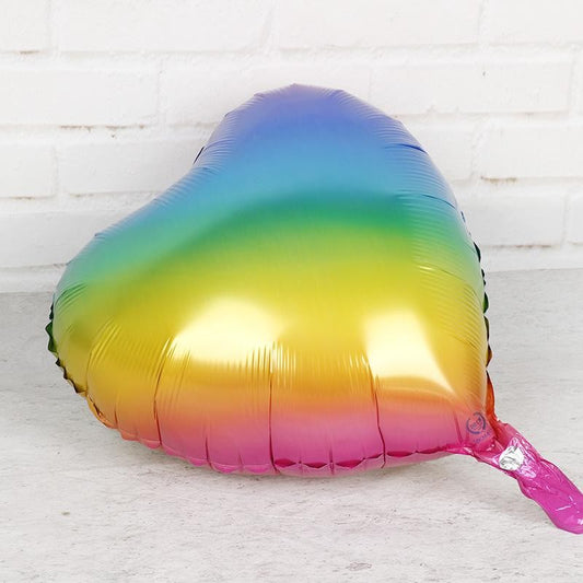 Gradient Rainbow Heart 45cm (18") Foil Balloon