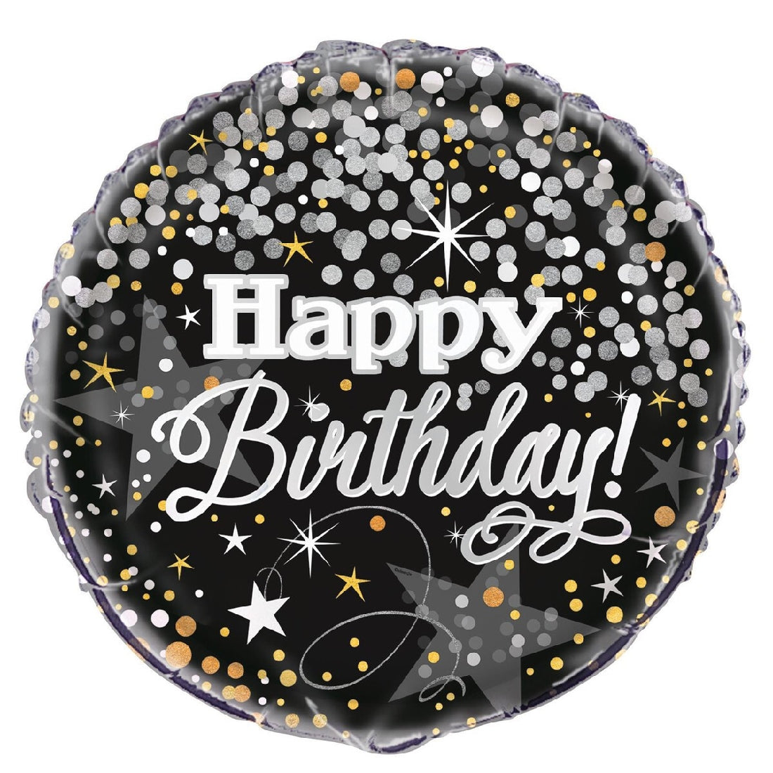 Glittering Happy Birthday 18inch Foil Balloon