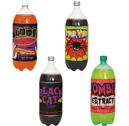 Halloween Bottle Label Stickers