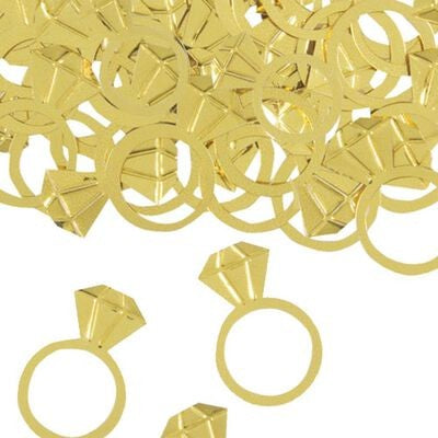 Golden Diamond Ring Confetti