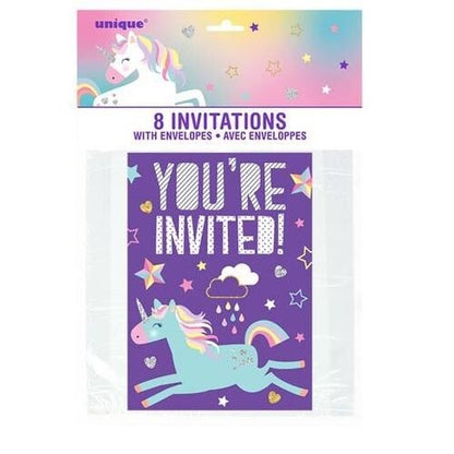 Invitations 9.7cm X 3.6cm 8pk