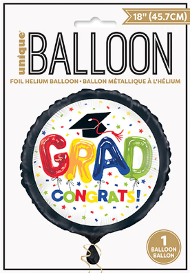 Graduation Congrats 18inch Foil Balloon