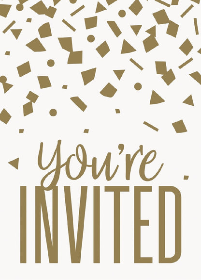 Invitations 9.7cm X 3.6cm 8pk