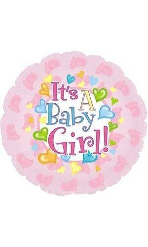 It's A Baby Girl 18inch Foil Balloon