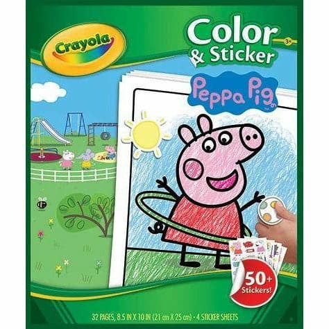 Crayola Color N Sticker Book Peppa Pig