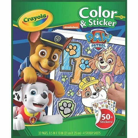 Crayola: Color & Sticker Book Paw Patrol