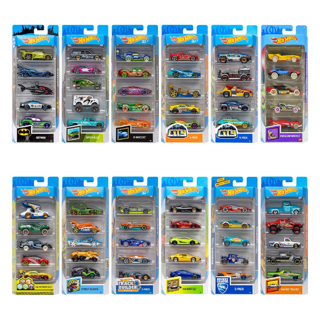 Hot Wheels 5 Car Gift Pack Asst