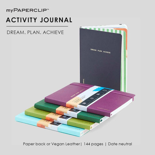 mypaperclip activity journal & artline .4mm pen combo