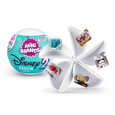 5 Surprise Mini Brands Disney Store Series 2 Collectible Capsule Toy By Zuru