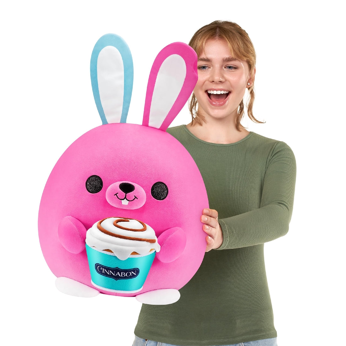Snackles (cinnabon) Bunny Super Sized 14 Inch Plush By Zuru