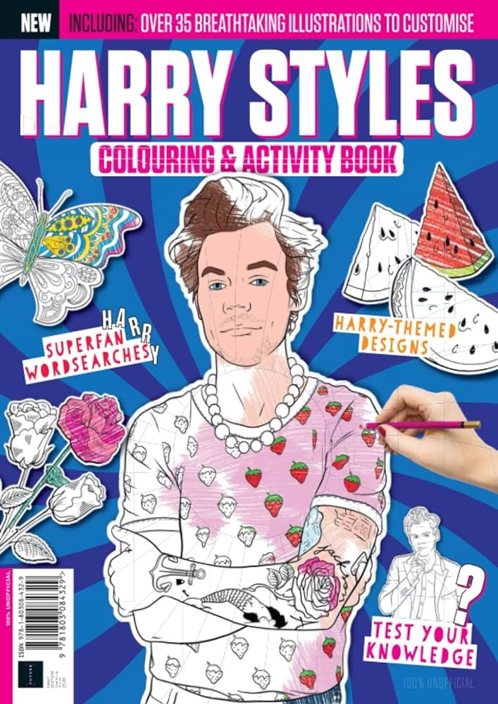 Harry Styles Colouring & Activity Book : 0004