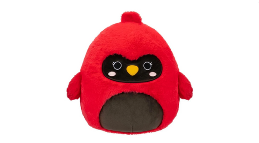 Squishmallow Fuzzamallow: Cazlan The Cardinal