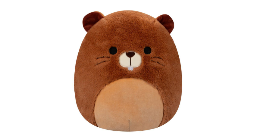 Squishmallow Fuzzamallows: Chip The Beaver
