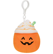 Squishmallow: Lester The Pumpkin Spice Latte Bag Clip