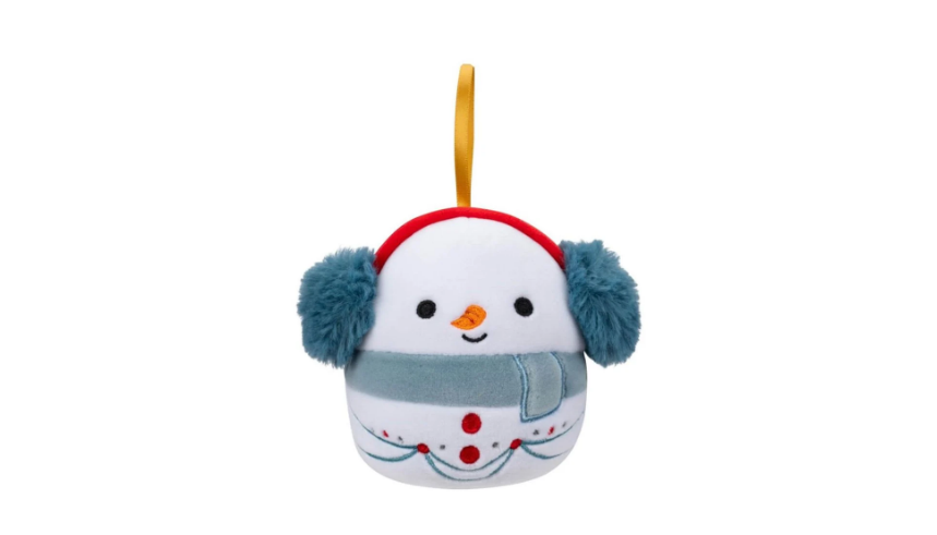 Squishmallows Christmas Ornament: Manny The Snowman