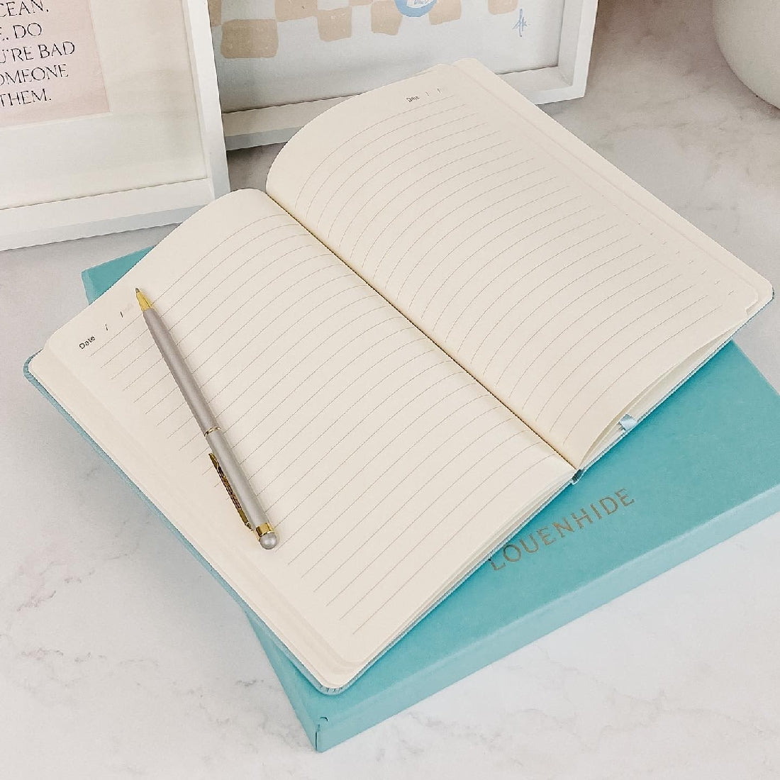 Louenhide London Notebook Gift Set [clr:baby Blue]