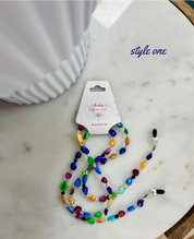 Shirley's Shimmers Beaded Glasses Chain Rainbow Collection