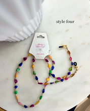 Shirley's Shimmers Beaded Glasses Chain Rainbow Collection